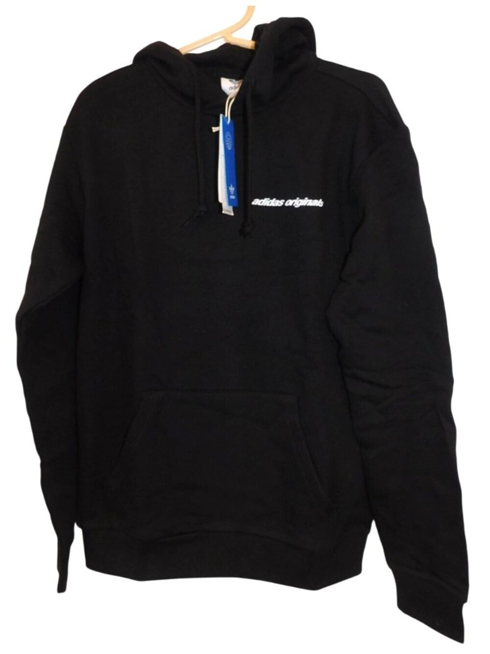 Adidas Originals Yung Z Hoodie Size S NWT Black Trefoil Streetwear Y2K NEW